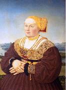 Conrad Faber von Kreuznach Portrait of Anne von Glauburg, born Knoblauch painting